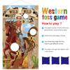 Blulu Western Party Cowboy Toss Games with 3 Bean Bags, Fun Game for Kids and Adults in Western Themed Activities Cowboy Decorations and Supplies view 3
