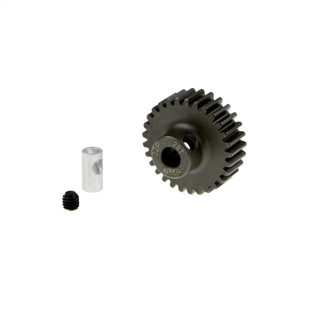 GDS Racing 32P Steel Pinion Gear for 1/8"(3.175mm) and 5mm Shaft RC Model (29T)