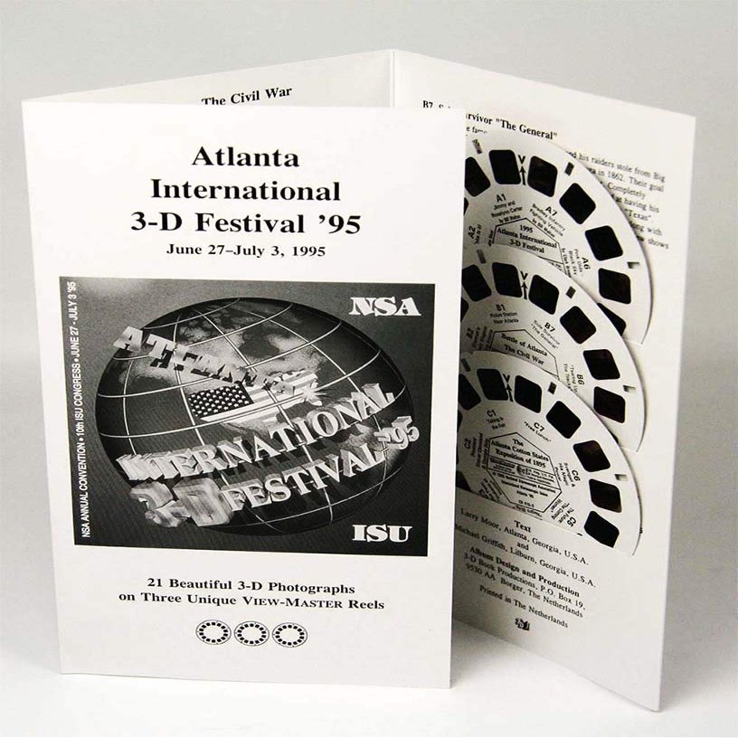 ViewMaster Atlanta - Old & New - 3D Images - 3 reels in Album - Classic