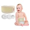Mybow Umbilical Hernia Belt Baby, Infant Belly Button Band, Umbilical Cord Cover for Newborn Abdominal Binder, Hernia Support Truss, Belly Button Shaper, Adjustable Navel Band with 3 Compression Pad view 1