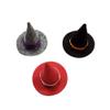 Amosfun 3pcs Halloween Wine Witch Hat Mini Felt Witch Hat Bottle Topper Caps For Halloween Party Table Decoration Miniature Work Diy Craft view 1