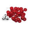 Bilywey Left Right Center Dice Game Set with 3 Dices + 36 Red Chips (Red) view 2