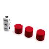 Bilywey Left Right Center Dice Game Set with 3 Dices + 36 Red Chips (Red) view 4