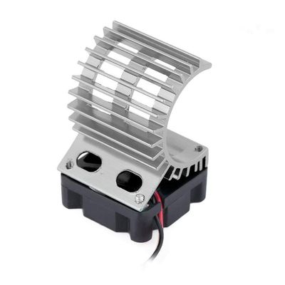 Heatsink for RC Motor, Motor Heat Sink System with Cooling Fan for 1/10 Scale Electric RC Car 380/390 Motor(03)