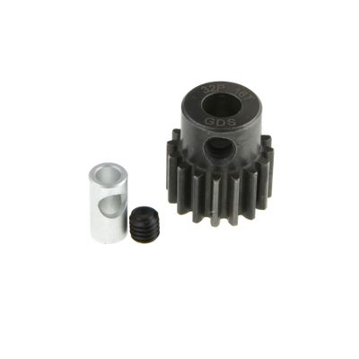GDS Racing 32P Steel Pinion Gear for 1/8"(3.175mm) and 5mm Shaft RC Model (16T)