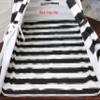 Black Stripe Canvas Padded Mat view 1