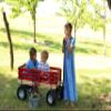 Berlin Flyer Sport Wagon - Model F410 - Amish Made in Ohio, USA - 10" No-Flat Tires (Blue) view 4