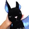 Halloween Baby Plush Bat Personalized Security Blanket Lovey Plush First Baby Halloween Baby Shower Gift Gothic (Sky) view 3