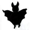Halloween Baby Plush Bat Personalized Security Blanket Lovey Plush First Baby Halloween Baby Shower Gift Gothic (Sky) view 4