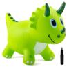 EVERICH TOY Kids Dinosaur Bouncy Animal Toys, Inflatable Triceratops Bouncer, Ride on Bounce Hopper, Indoor Outdoor Activity Birthday Gift for 18 Months 2 3 4 Years Old Boys view 1