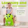 EVERICH TOY Kids Dinosaur Bouncy Animal Toys, Inflatable Triceratops Bouncer, Ride on Bounce Hopper, Indoor Outdoor Activity Birthday Gift for 18 Months 2 3 4 Years Old Boys view 3