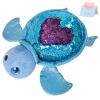 Athoinsu Reversible Sequins Stuffed Animal Sea Turtle Sparkly Soft Plush Toy Ocean Life Tortoise Throw Pillow Birthday Valentine's Day Plushie Gifts for Toddler Kids Boys and Girls, 12'' (Blue) view 1