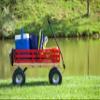 Berlin Flyer Sport Wagon - Model F410 - Amish Made in Ohio, USA - 10" No-Flat Tires (Orange) view 3