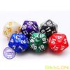 Bescon D20 Spindown Dice 22MM, Assorted Marble Colors 6pcs Set view 2