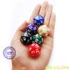 Bescon D20 Spindown Dice 22MM, Assorted Marble Colors 6pcs Set view 3