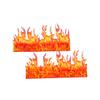 CZYY Wall of Fire Miniature (Set of 8) Spell Effects Flame Terrain for D&D, Dungeons and Dragons, Pathfinder and Other Tabletop RPG view 1