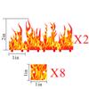CZYY Wall of Fire Miniature (Set of 8) Spell Effects Flame Terrain for D&D, Dungeons and Dragons, Pathfinder and Other Tabletop RPG view 4