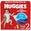 Huggies Size 2 Diapers, Little Snugglers Baby Diapers, Size 2 (12-18 lbs), 148 Count view 1