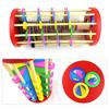 Montessori Children Hand-Eye Coordination Training Wood Toys Roll Wood Tower with Hammer Knock Games Knock Ball Drop Ladder Game view 4