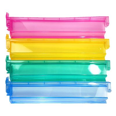 HNDTEK Acrylic Mahjong Mah Jongg Rack and Pusher Combo ,Mah Jong Combo Racks- Multi - Color - Set of 4