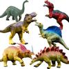 OuMuaMua Dinosaur Toys, Plastic Dinosaur Figure Set, Ideal Education Toys for Kids, Including T-Rex, Stegosaurus, Monoclonius, 6 to 7 Inch Large Size, 6 Pack view 1