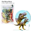 OuMuaMua Dinosaur Toys, Plastic Dinosaur Figure Set, Ideal Education Toys for Kids, Including T-Rex, Stegosaurus, Monoclonius, 6 to 7 Inch Large Size, 6 Pack view 3