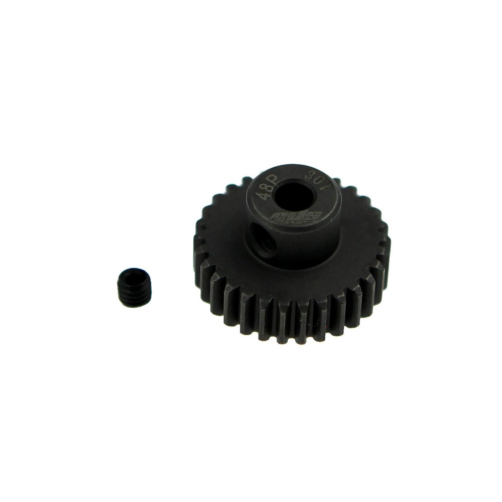 GDS Racing 48P Hardened Steel Pinion Gear 1/8"(3.17mm) Bore for RC Model (30T)