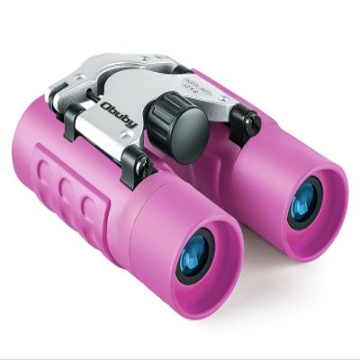 OBUBY Real Binoculars for Kids Gifts for 3-12 Years Boys Girls 8x21 High-Resolution Optics Mini Compact Binocular Toys Shockproof Folding Small Telescope for Bird Watching,Travel, Camping, Purple
