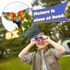 OBUBY Real Binoculars for Kids Gifts for 3-12 Years Boys Girls 8x21 High-Resolution Optics Mini Compact Binocular Toys Shockproof Folding Small Telescope for Bird Watching,Travel, Camping, Purple view 2