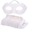 RUSVNO 20 Pieces Paper Mache Art Masks DIY Blank Paintable Paper Mask White Masquerade Masks view 1