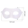 RUSVNO 20 Pieces Paper Mache Art Masks DIY Blank Paintable Paper Mask White Masquerade Masks view 2