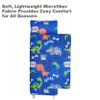 EVERYDAY KIDS Nap Mat with Removable Pillow - Roarin' Dinos - Carry Handle with Straps Closure, Rollup Design, Soft Microfiber for Preschool, Daycare, Travel Sleeping Bag - Ages 3-6 Years view 2
