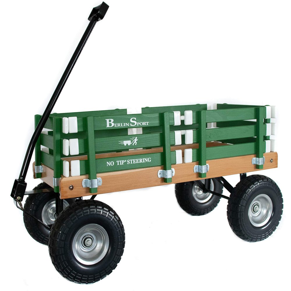 Berlin Flyer Sport Wagon - Model F410 - Amish Made in Ohio, USA - 10" No-Flat Tires (Emerald Green)