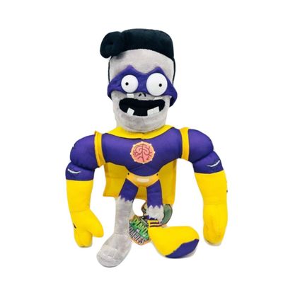 Tacumo Plants vs Zombies GW2 - Super Brainz PVZ Zombie Plush Toy Stuffed Soft Doll 12" (Super Brainz)