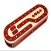 Palm Royal Handicrafts - 4 Track Cribbage Board Made with Blood Wood/Maple Wood with Place of Skunk and Corner 4 Track Continuous Cribbage Board view 2