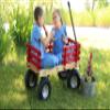 Berlin Flyer Sport Kid's Wagon - Model F410 - Amish Made in Ohio, USA - 10" No-Flat Tires (Red) view 2