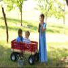 Berlin Flyer Sport Kid's Wagon - Model F410 - Amish Made in Ohio, USA - 10" No-Flat Tires (Red) view 4