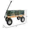 Berlin Flyer Sport Kid's Wagon - Model F410 - Amish Made in Ohio, USA - 10" No-Flat Tires (Hunter Green) view 4