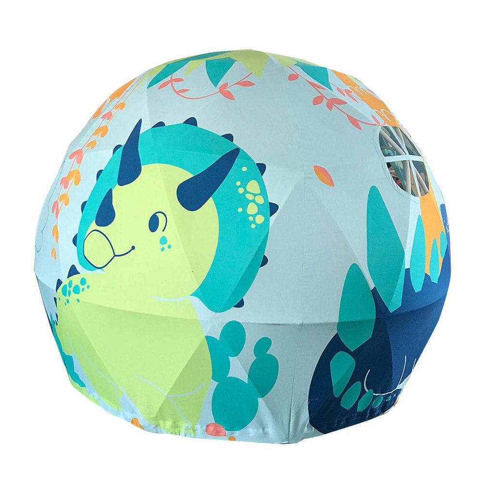 SC Geodome Playhouse Dinosaur Diameter Play Boys Girls Asweet Kids Tent Indoor Imaginary Space and Sphere 63x 55