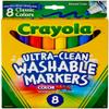 Crayola Ultra-Clean Color Max Broad Line Washable Markers-Classic Colors 8/Pkg view 1