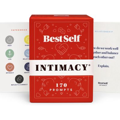 BestSelf Intimacy Deck  170 Conversation Cards for Couples, Fun and Romantic Card Game for Deeper Connection and Pillow Talk