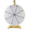 WoodWell 12 Inch Tabletop Spinning Prize Wheel w/Wood Stand | Dry Erase | 8 Customizable Slots | Casino Games | Family Night | Classrooms | with Markers and Eraser view 1