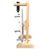WoodWell 12 Inch Tabletop Spinning Prize Wheel w/Wood Stand | Dry Erase | 8 Customizable Slots | Casino Games | Family Night | Classrooms | with Markers and Eraser view 2