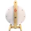 WoodWell 12 Inch Tabletop Spinning Prize Wheel w/Wood Stand | Dry Erase | 8 Customizable Slots | Casino Games | Family Night | Classrooms | with Markers and Eraser view 3