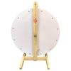WoodWell 20 Inch Tabletop Spinning Prize Wheel w/Wood Stand | Dry Erase | 12 Customizable Slots | Casino Games | Family Night | Classrooms | with Markers and Eraser view 3