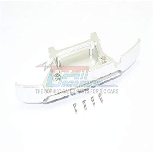 Aluminum Front Bumper + Skid Plate For Traxxas TRX-4 Mercedes-Benz G500 (82096-4) / TRX-6 Mercedes-Benz G63 (88096-4) - 1 Set Silver