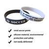 CupaPlay 24 PCS Soccer Motivational Silicone Wristband - Personalized Rubber - Sports Prizes -Birthday Party Goodie Bag Stuffers - Carnival/Events/Teacher view 2