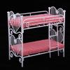 Harilla 1/12 Dollhouse Miniatures Metal Bunk Bed Furnishings Decorative Accessory view 4