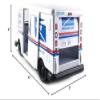 1987 United States Postal Service Truck USPS LLV 5 Inch Die Cast Metal 1:36 Scale view 3