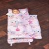 EVERYDAY KIDS Nap Mat with Removable Pillow - Carry Handle with Straps Closure, Rollup Design, Soft Microfiber for Preschool, Daycare, Travel Sleeping Bag - Sweet Owls - Ages 3-6 Years view 1